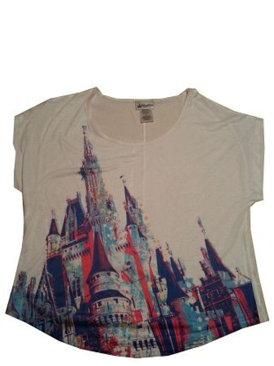 Apparel Disney | Quality Guarantee Disney Shirt For Women Cinderella Castle Fashion Tee