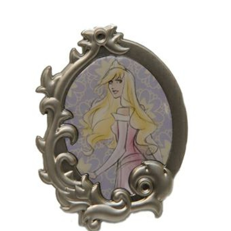 Figures And Collectibles Disney | Quality Guarantee Disney Princess Pin Aurora Watercolor Filigree