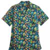 Apparel Disney | Online Discount Disney Button Up Shirt For Men Pixar World Of Pixar