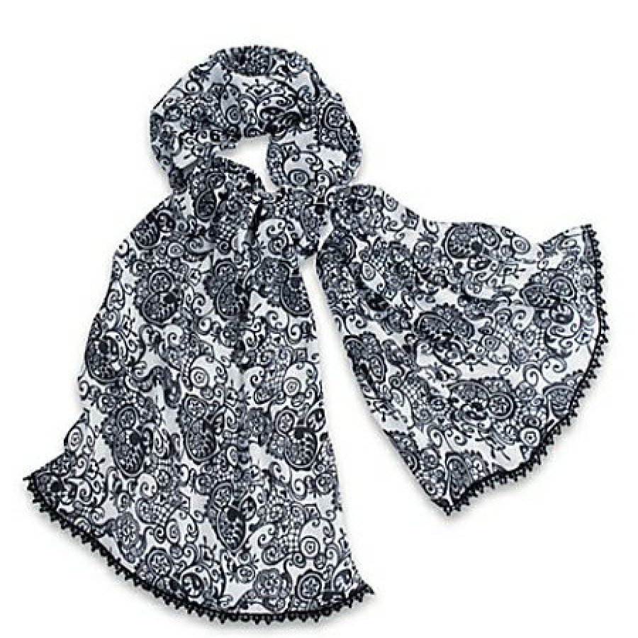 Apparel Disney | Discount Store Disney Scarf Mickey Mouse Lace Trimmed