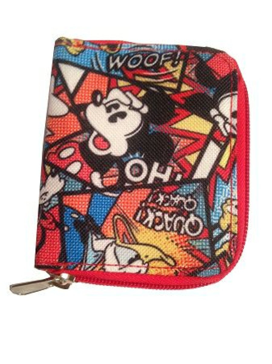 Apparel Disney | Outlet Sale Disney Wallet Mickey Mouse And Friends Sayings