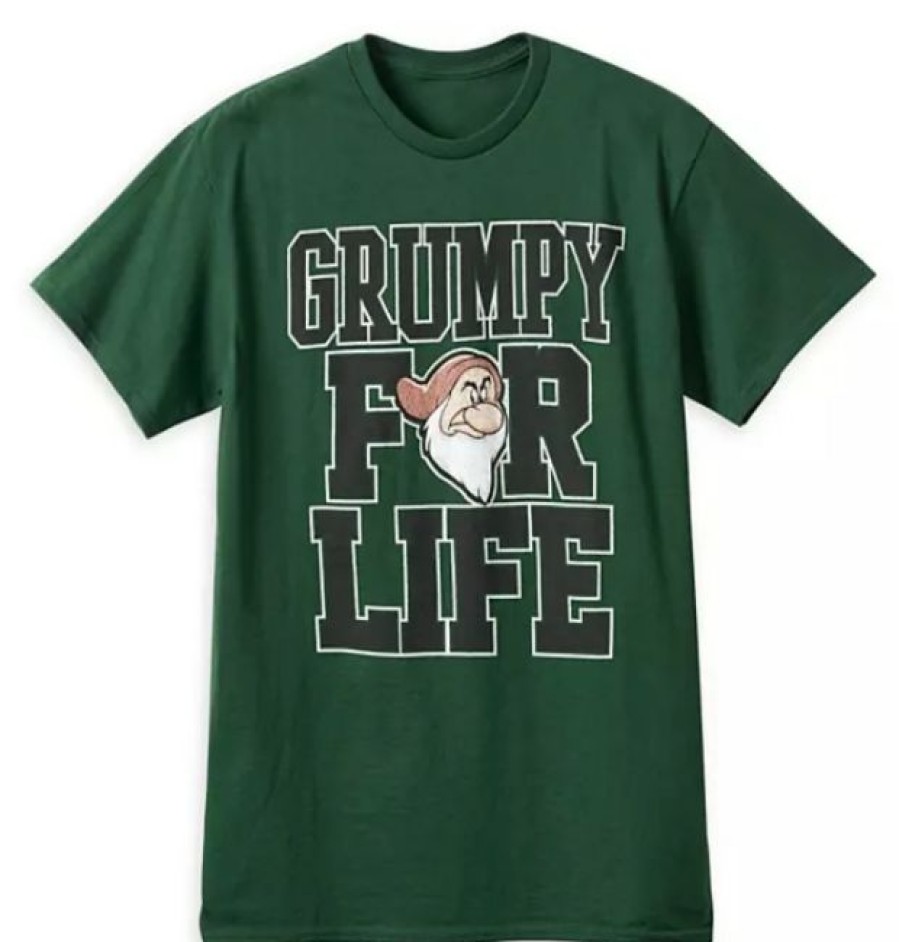 Apparel Disney | Best Sale Disney T-Shirt For Adults Grumpy For Life Green