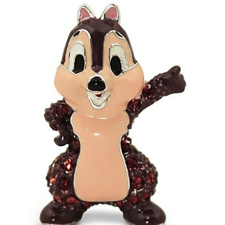 Figures And Collectibles Disney | Discount Sale Disney Arribas Figurine Chip Chipmunk Jeweled Mini