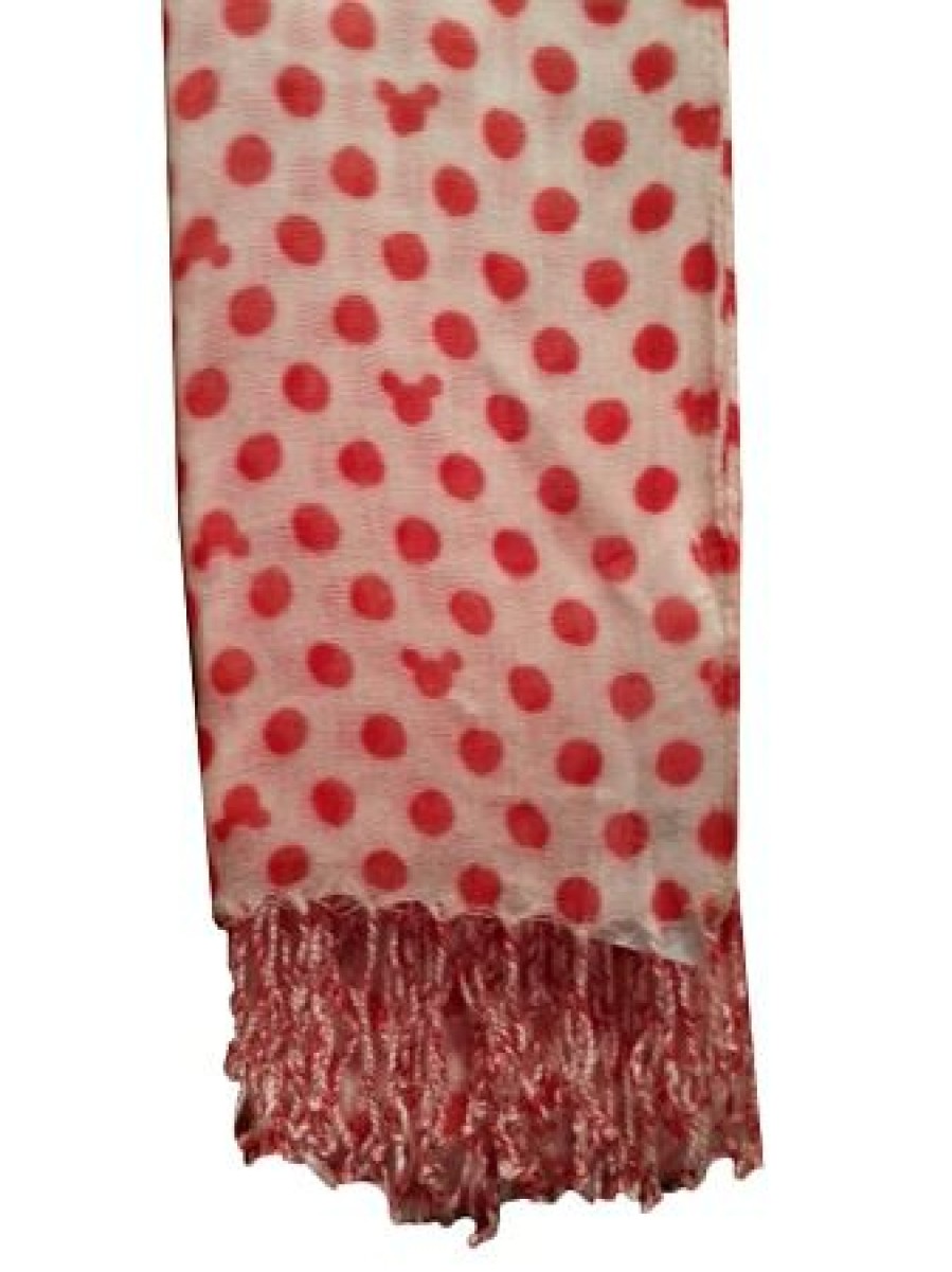 Apparel Disney | Online Discount Disney Scarf Mickey Mouse Polka Dots Icons Red & White