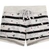 Apparel Disney | Quality Guarantee Disney Shorts For Women Mickey And Minnie Icon Striped