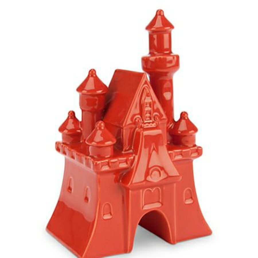 Figures And Collectibles Disney | Discount Disney Miniature Figurine Fantasyland Castle Dark Orange