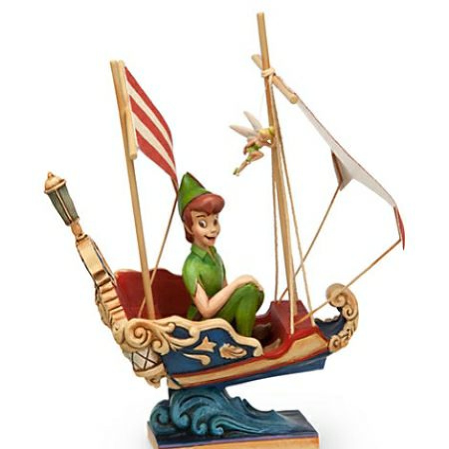 Figures And Collectibles Disney | Discount Disney Jim Shore Figurine Peter Pan'S Flight