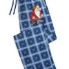 Apparel Disney | Reliable Quality Disney Sleep Pants For Men Grumpy Blue Plaid