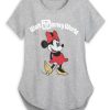 Apparel Disney | Gift Selection Disney Shirt For Women Minnie Fashion Walt Disney World Gray