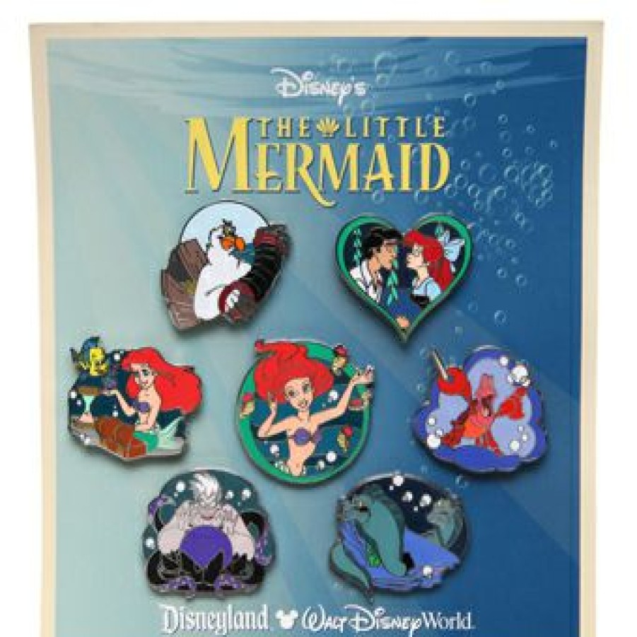 Figures And Collectibles Disney | Store Disney Princess Pin Set Little Mermaid