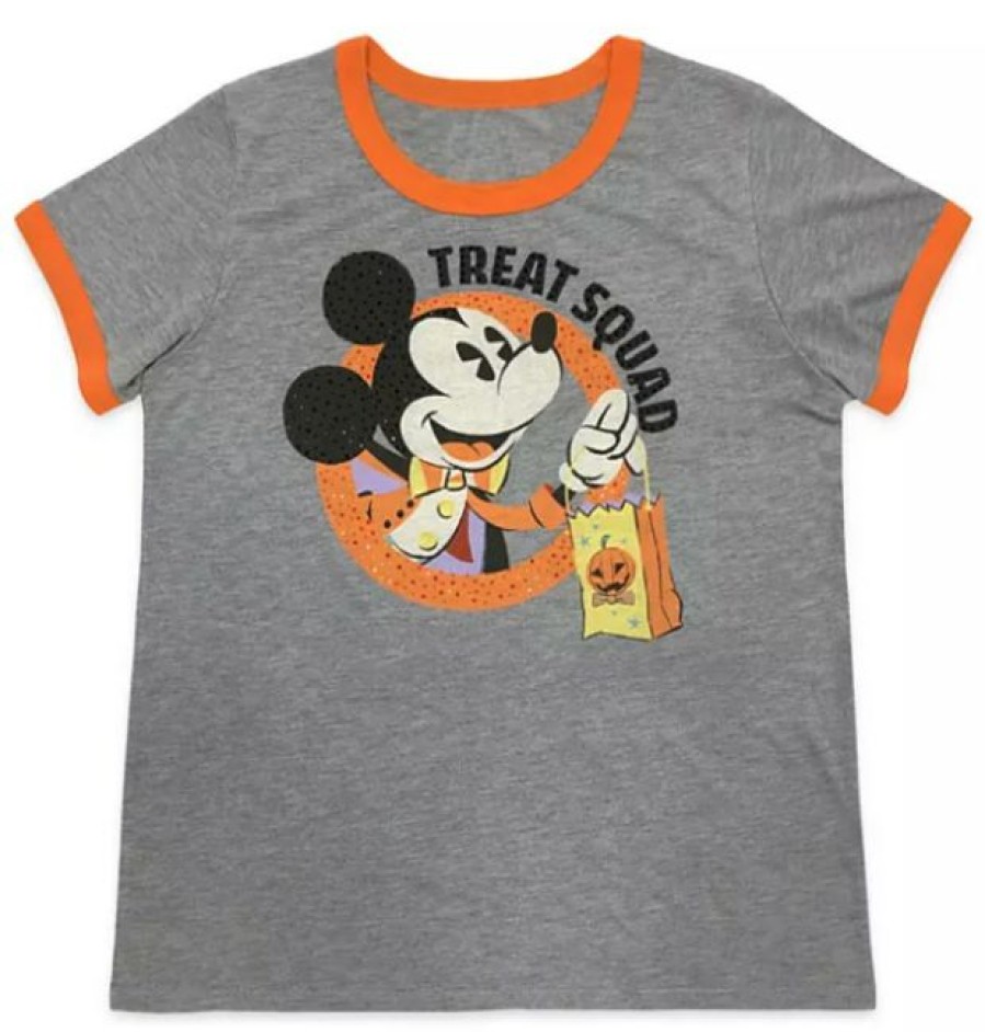 Apparel Disney | Reliable Quality Disney Shirt For Women 2020 Halloween Mickey Mouse Gray