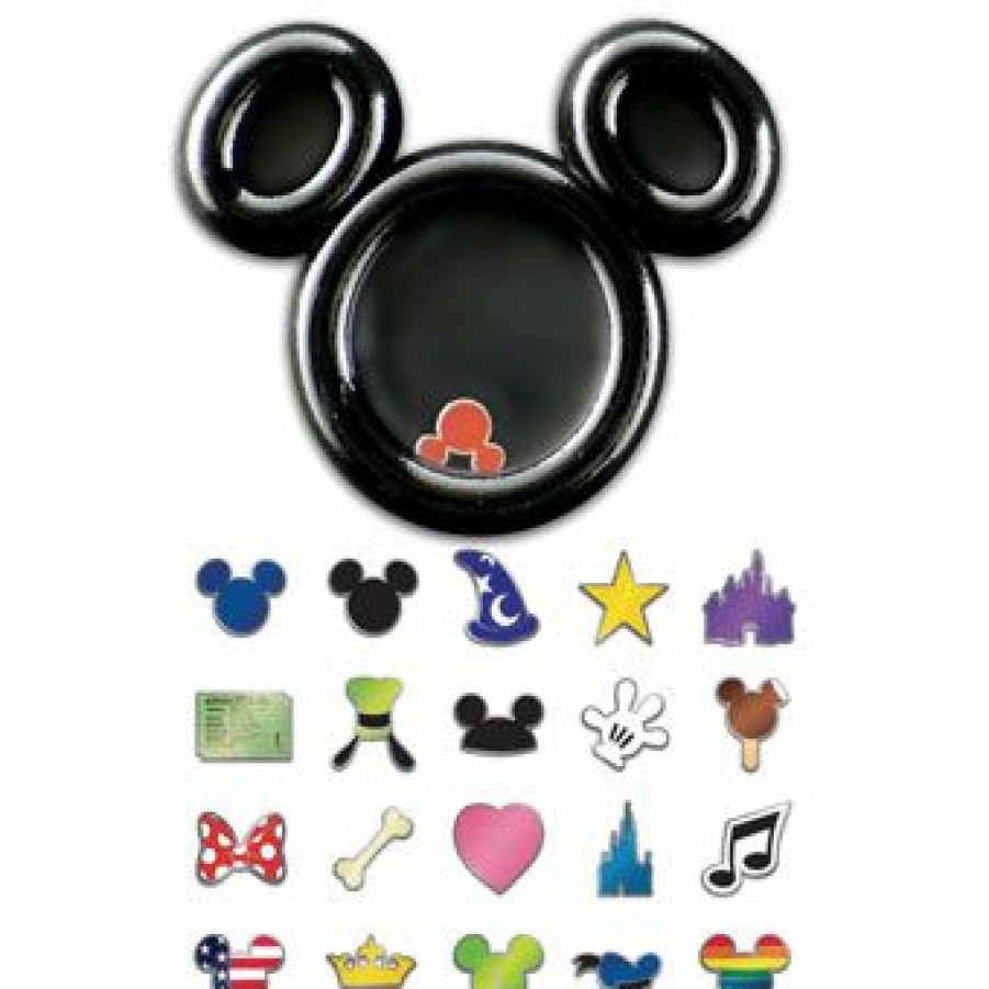 Figures And Collectibles Disney | Flash Sale Disney Charm Keeper Pin Mickey Icon Mystery