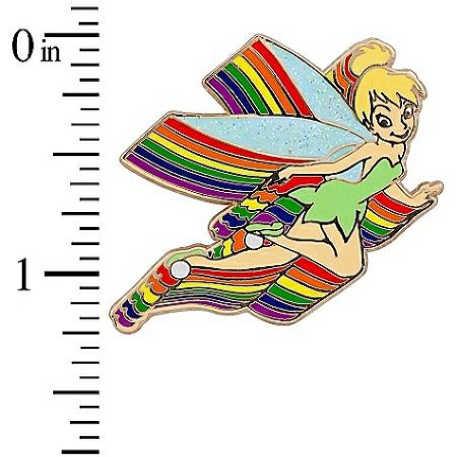 Figures And Collectibles Disney | Unique Disney Tinker Bell Pin Rainbow