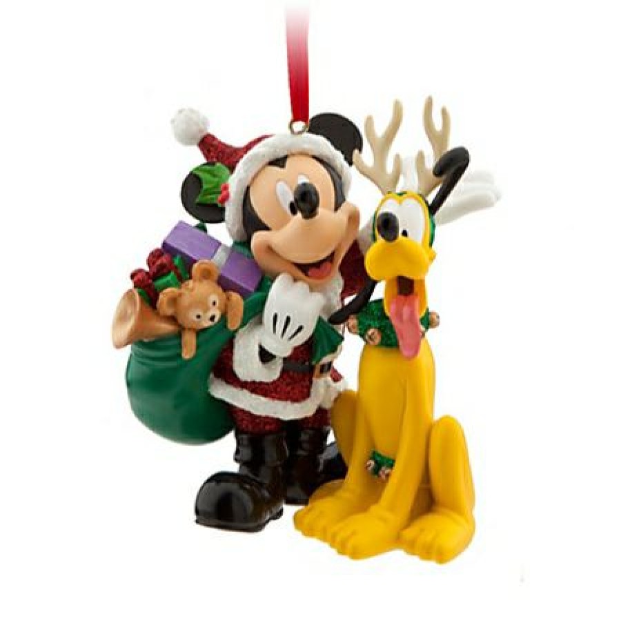 Christmas Ornaments Disney | Unique Disney Christmas Ornament Santa Mickey Mouse And Pluto