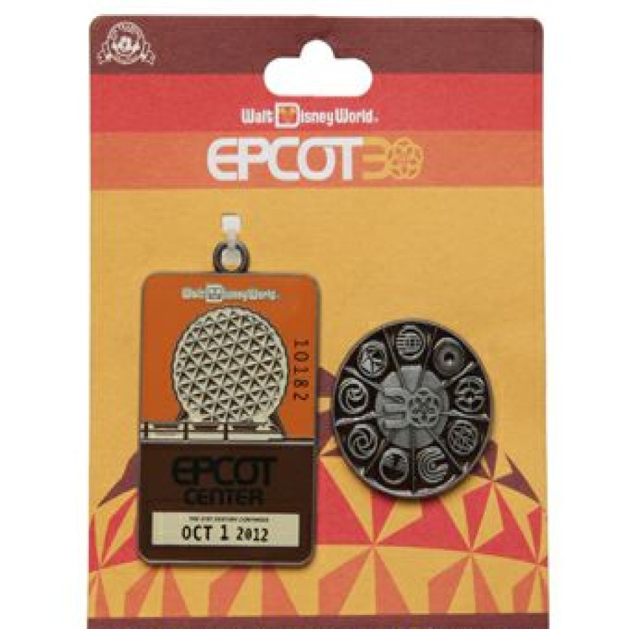 Figures And Collectibles Disney | Best Sale Disney Epcot 30Th Anniversary Pin Medal And Pin