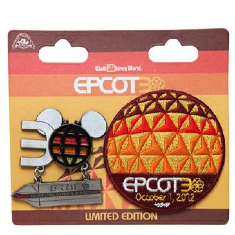 Figures And Collectibles Disney | Top Sellers Disney Epcot Pin 30Th Anniversary Pin & Patch Limited Edition