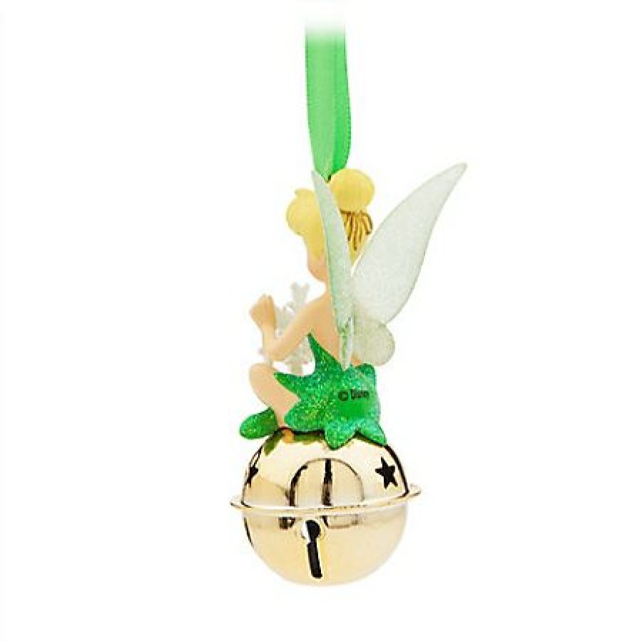 Christmas Ornaments Disney | Top Sellers Disney Christmas Ornament Tinker Bell Sitting On Bell Believe