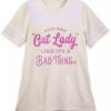 Apparel Disney | Clearance Sale Disney Shirt For Women You Say Cat Lady Like It'S A Bad Thing