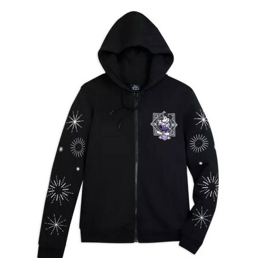 Apparel Disney | Cheaper Disney Zip Hoodie For Women Disney100 Mickey Mouse Black