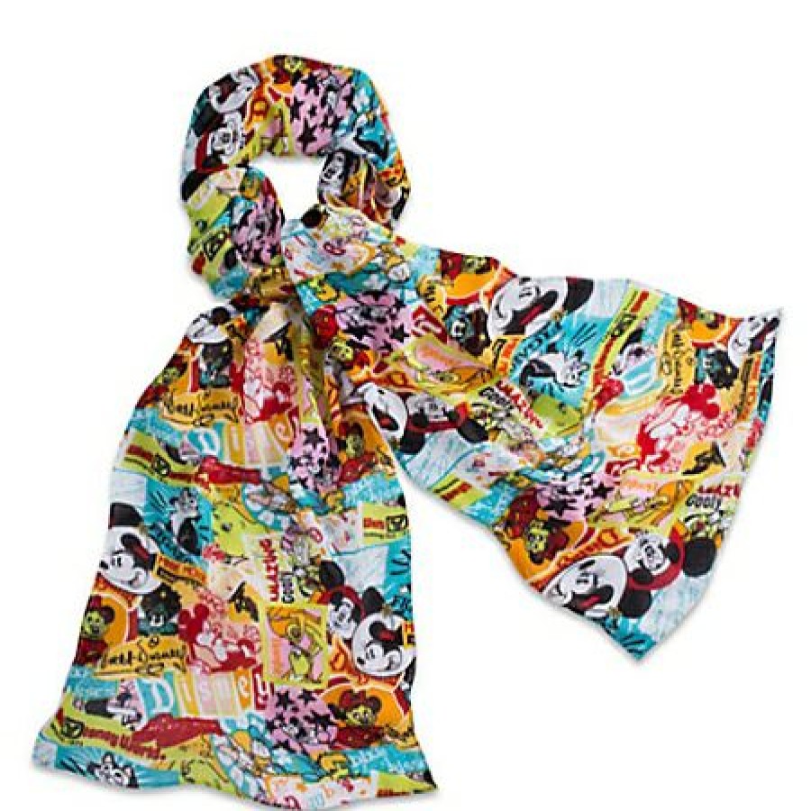 Apparel Disney | Clearance Sale Disney Scarf Mickey Collage Print