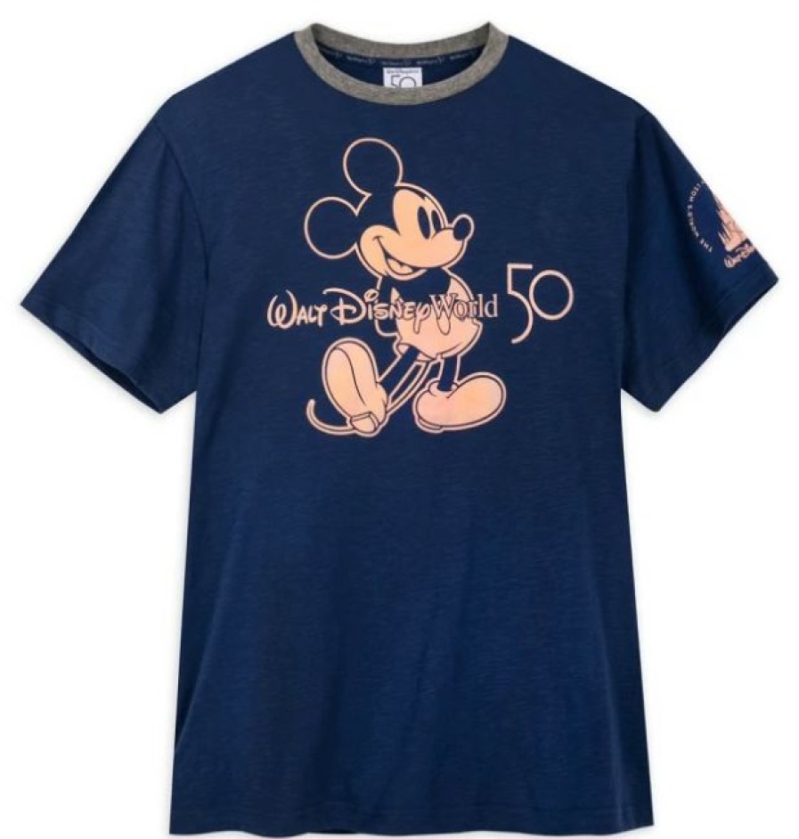 Apparel Disney | Unique Disney Shirt For Adults Walt Disney World 50Th Anniversary Ringer