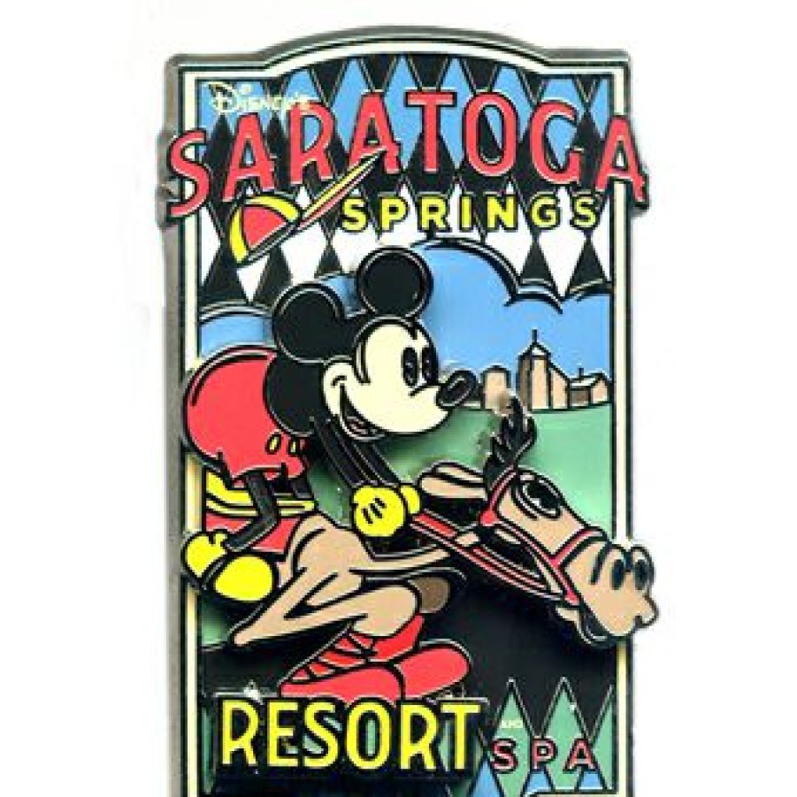 Figures And Collectibles Disney | Store Disney Saratoga Springs And Spa Pin Jockey Mickey Mouse