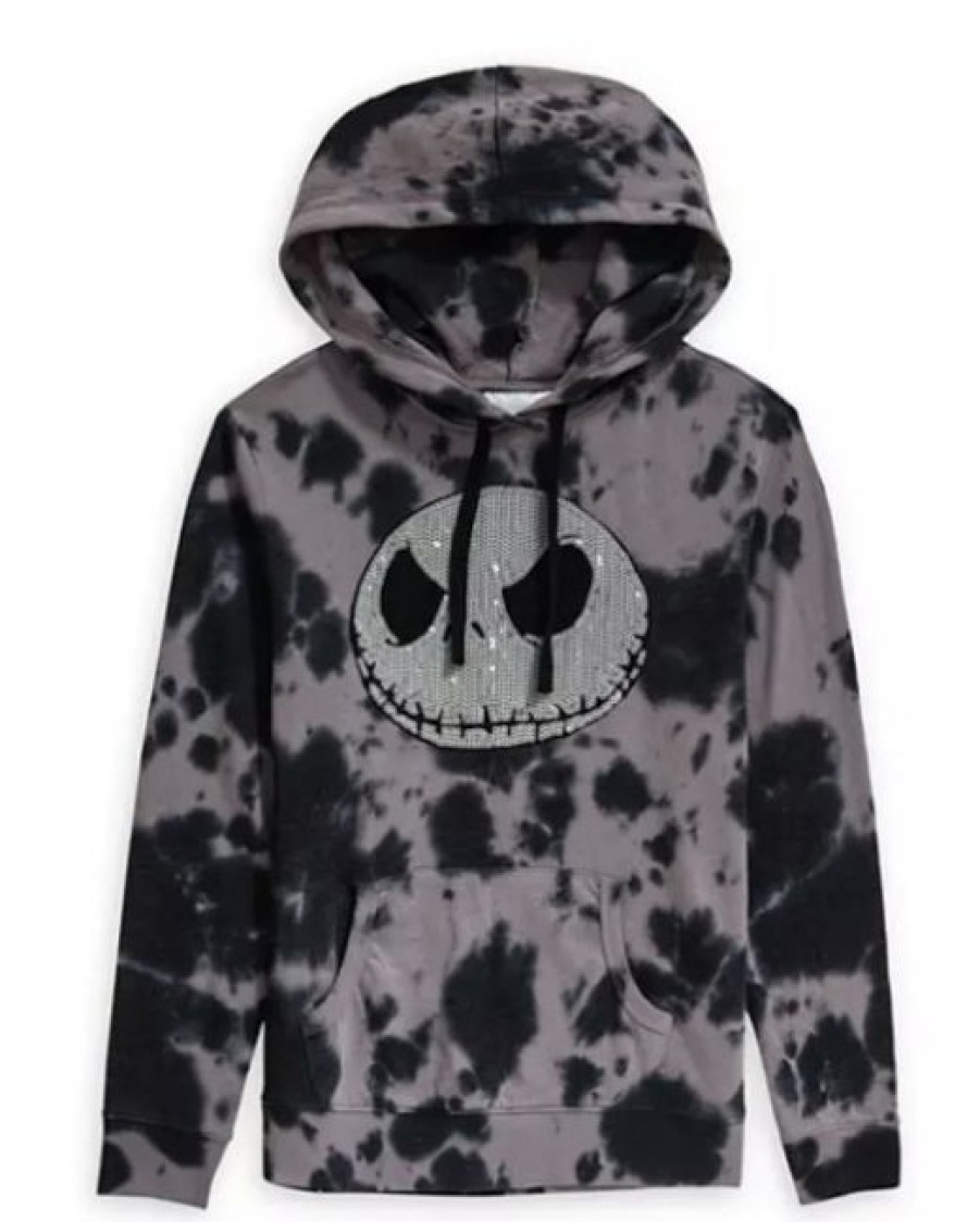 Apparel Disney | Clearance Sale Disney Pullover Hoodie For Women Jack Skellington Sequined Tie-Dye