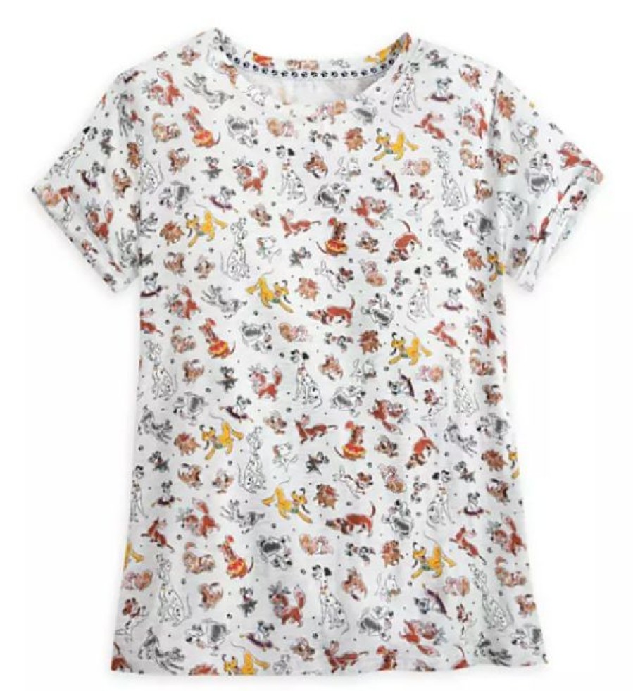 Apparel Disney | New Arrivals Disney Shirt For Women Disney Dogs All Over