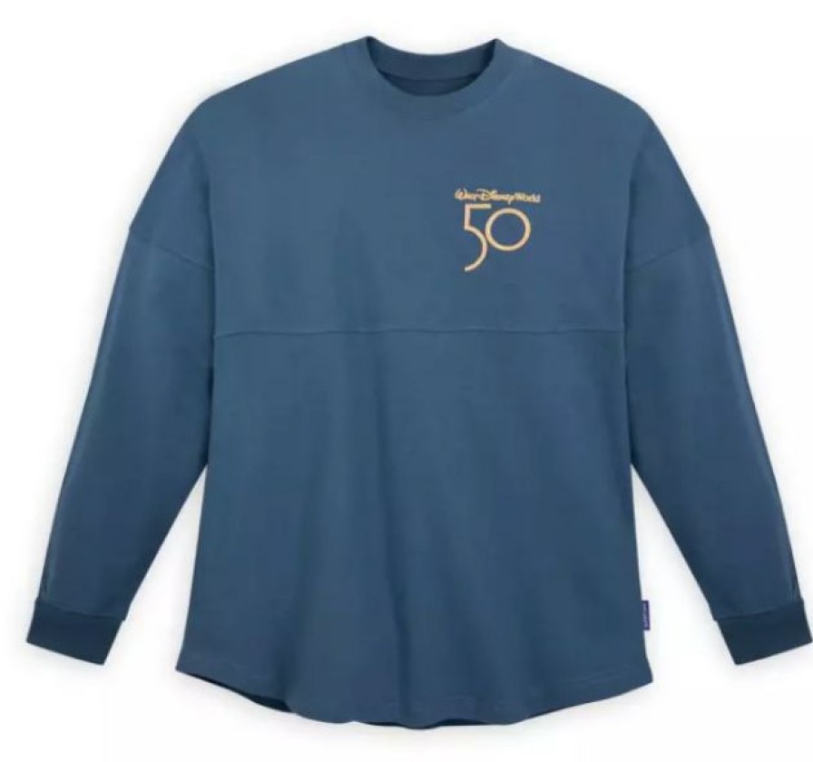 Apparel Disney | Online Discount Disney Spirit Jersey For Adults 50Th Anniversary Blue & Gold