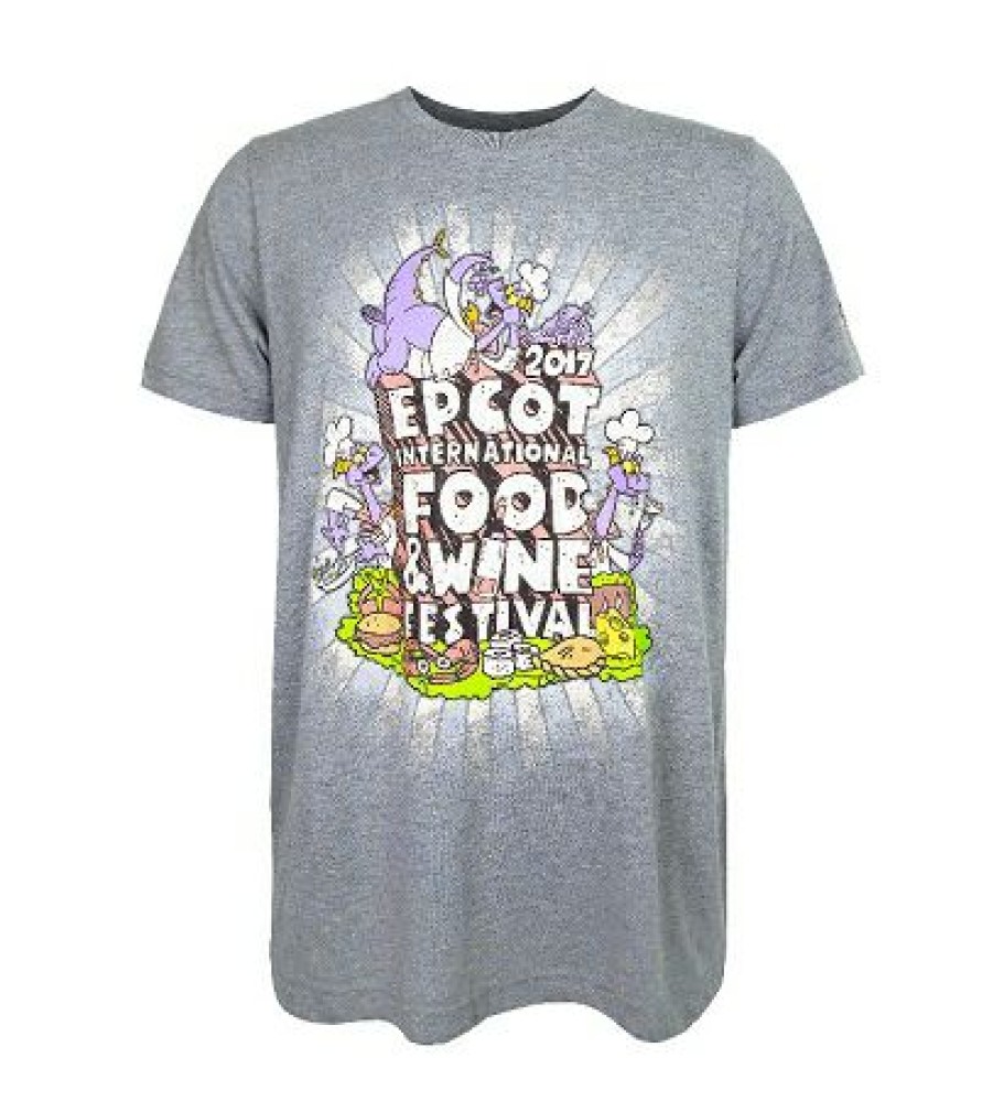 Apparel Disney | Premium Disney Shirt For Adults 2017 Epcot Food & Wine Passholder Gray