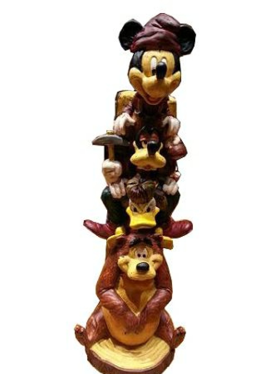 Figures And Collectibles Disney | Cheaper Disney Figurine Wilderness Lodge Resort Totem Mickey And Friends