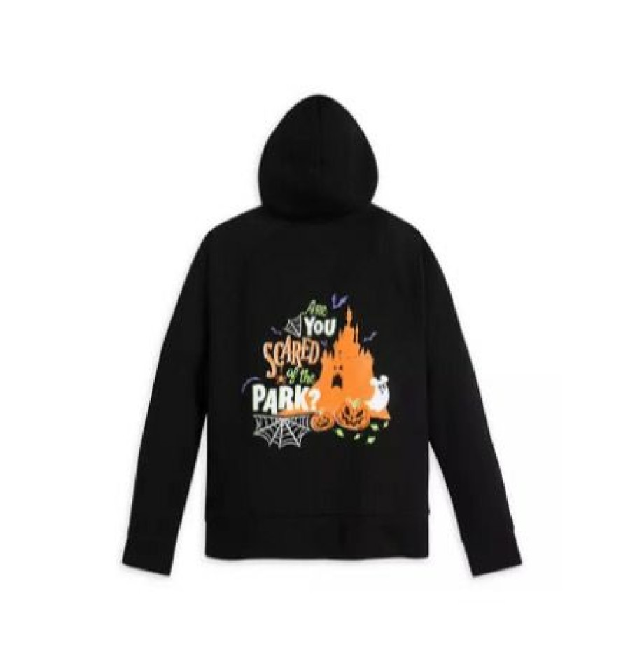 Apparel Disney | Exclusive Design Disney Zip Hoodie For Women Halloween Scared Of The Park?