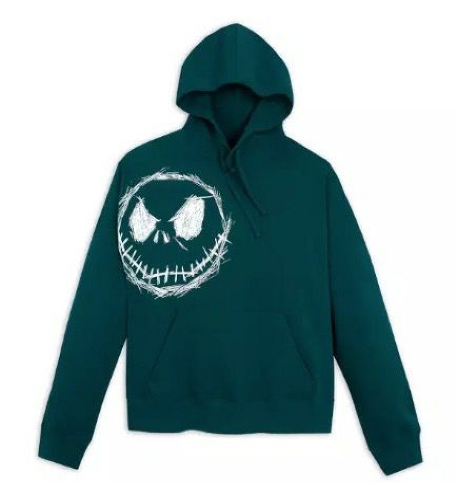 Apparel Disney | Best Sale Disney Pullover Hoodie For Adults Jack Skellington Green