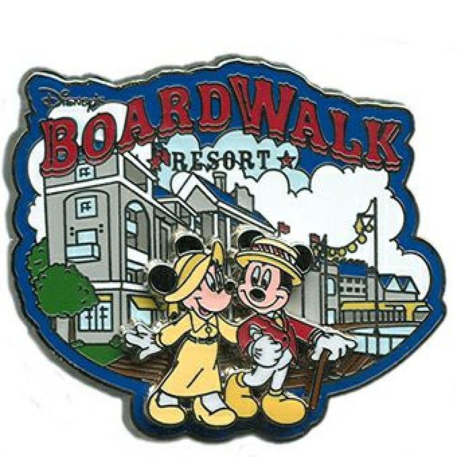 Figures And Collectibles Disney | Fire Sale Disney Boardwalk Resort Pin Logo