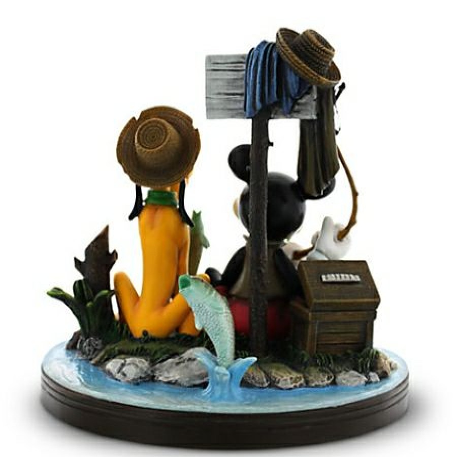 Figures And Collectibles Disney | Top Selling Disney Figurine "Gone Fishing" Mickey Mouse And Pluto