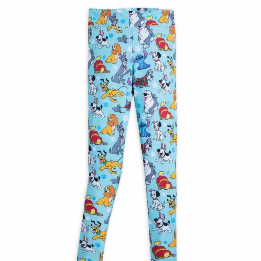 Apparel Disney | Best Choice Disney Leggings For Women Disney Dogs Blue