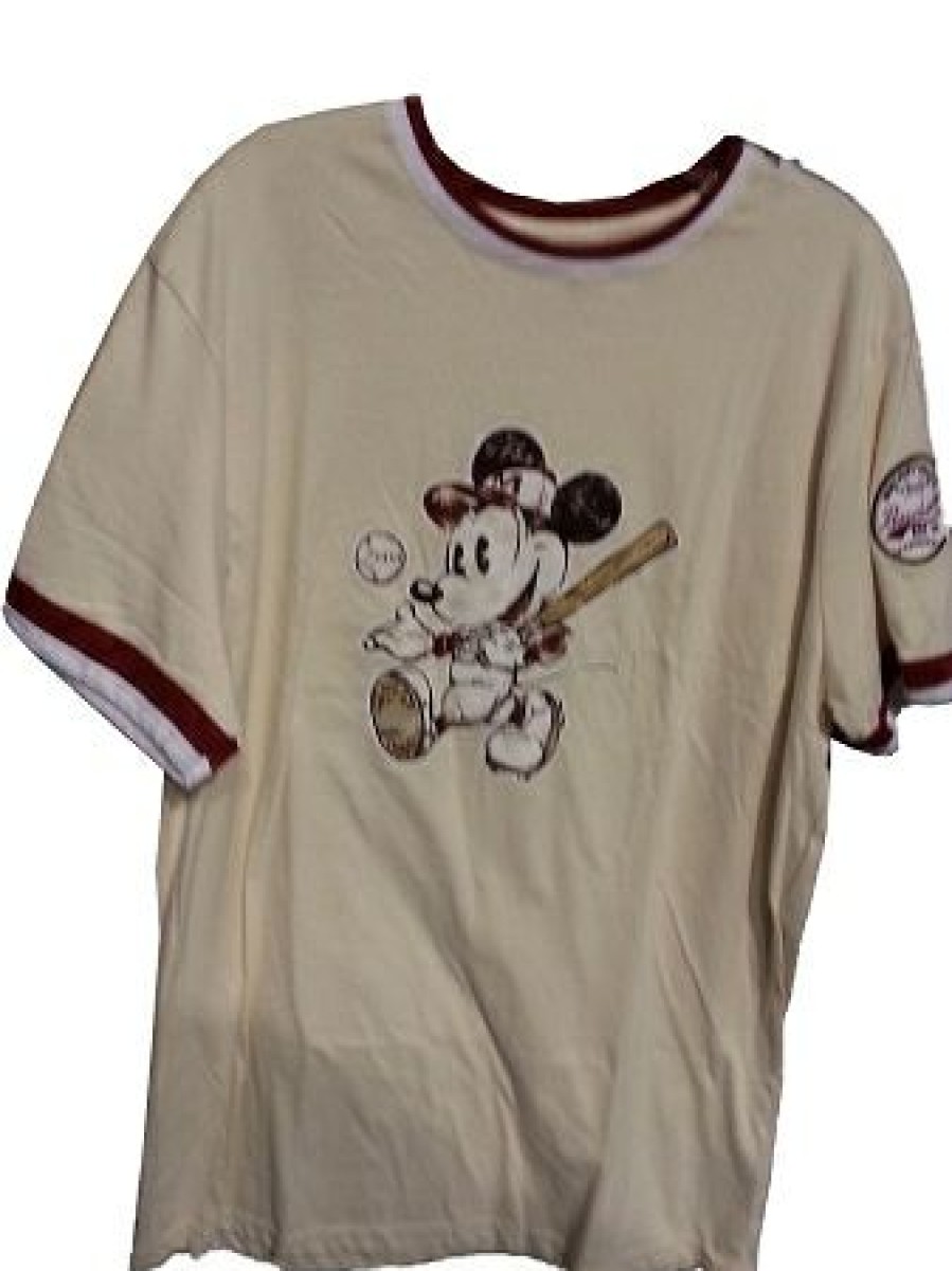 Apparel Disney | Online Discount Disney Shirt For Men Mickey Mouse Baseball Tan