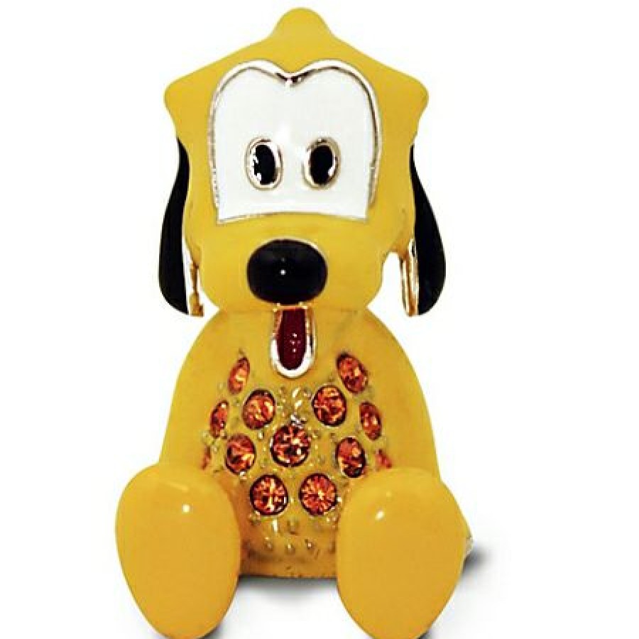 Figures And Collectibles Disney | Latest Fashion Disney Arribas Figurine Pluto Jeweled Mini