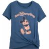 Apparel Disney | Premium Disney Shirt For Women 50Th Anniversary Mickey Mouse Blue