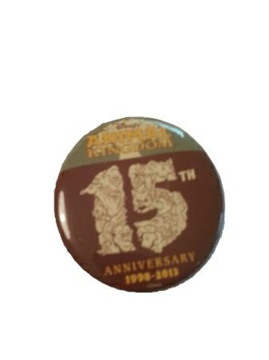 Apparel Disney | Online Discount Disney Souvenir Button Animal Kingdom 15Th Anniversary