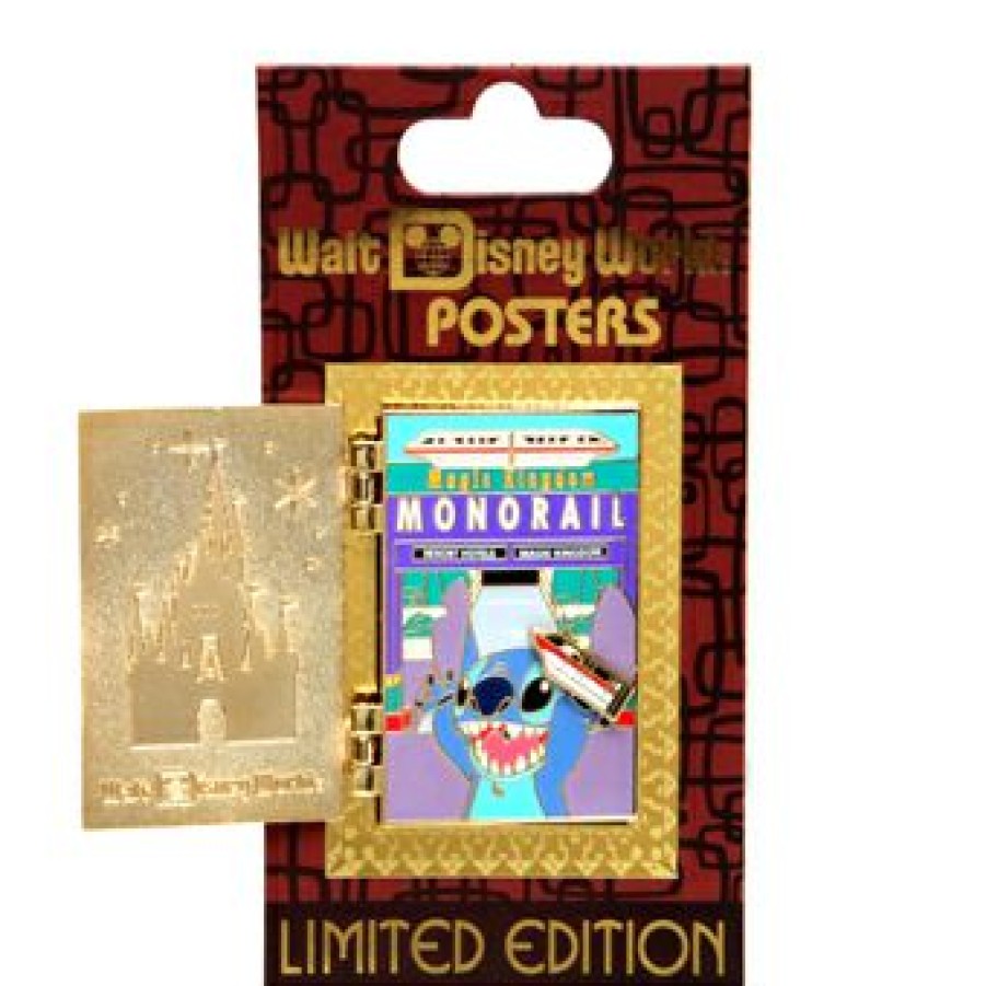 Figures And Collectibles Disney | Crazy Deals Disney Attraction Poster Series Pin Monorails Limited Edition