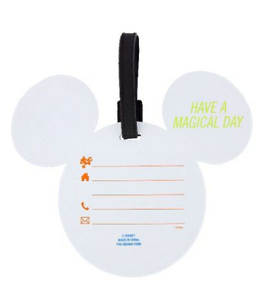 Apparel Disney | Bargain Sale Disney Luggage Bag Tag Tag Character Icons White