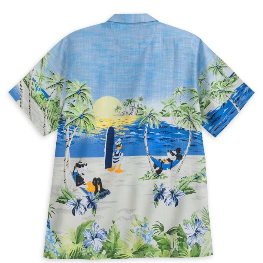 Apparel Disney | Classical Disney Tommy Bahama Shirt For Men Mickey And Friends Tropical Silk