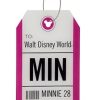 Apparel Disney | Outlet Sale Disney Luggage Bag Tag Tag Minnie Mouse Walt Disney World