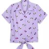 Apparel Disney | Quality Guarantee Disney Blouse For Women Minnie Mouse Ear Headband Purple