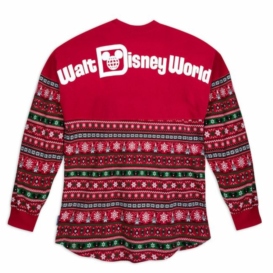 Apparel Disney | Top Sellers Disney Spirit Jersey For Adults Walt Disney World Fair Isle Red