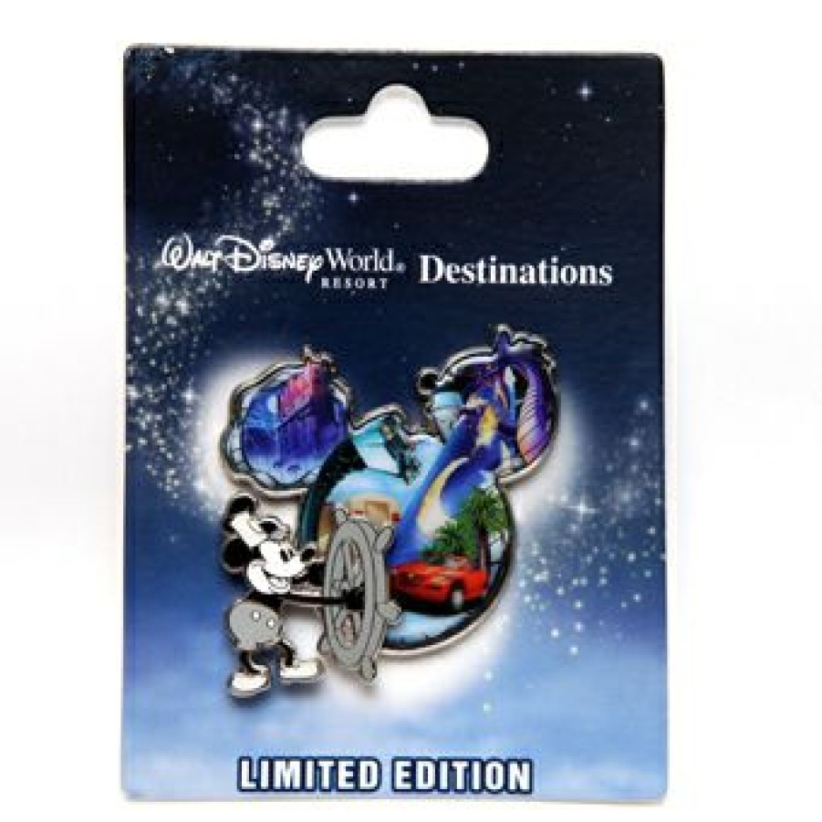 Figures And Collectibles Disney | Online Discount Disney Mickey Mouse Pin Steam Boat Willie Limited Edition