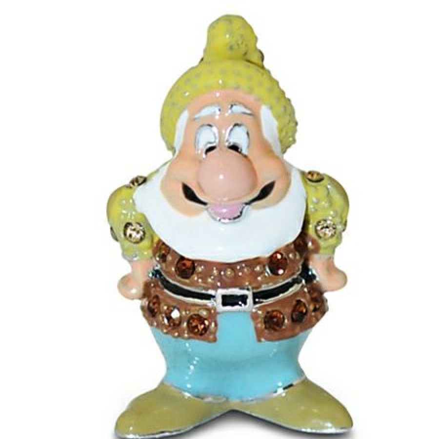 Figures And Collectibles Disney | Store Disney Arribas Figurine Happy Dwarf Jeweled Mini