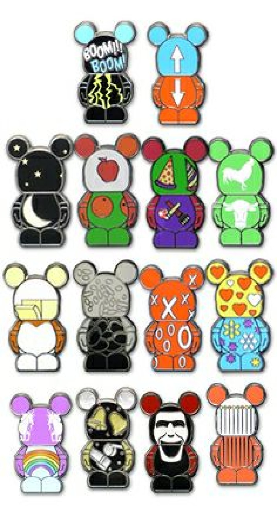 Figures And Collectibles Disney | Bargain Sale Disney Vinylmation Jr. Pin Pack Series 5 Collectible 5 Random