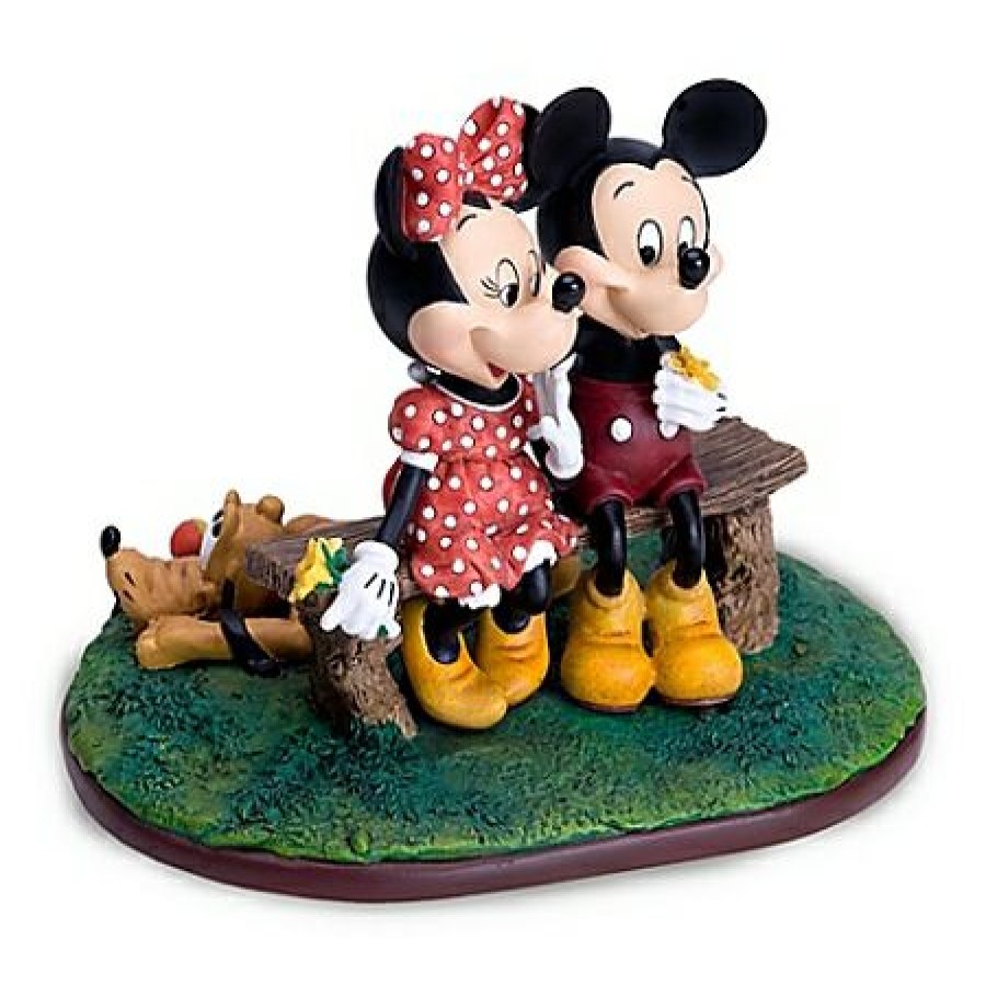 Figures And Collectibles Disney | Discount Sale Disney Mickey Figurine Puppy Love Mickey Mouse And Minnie Mouse